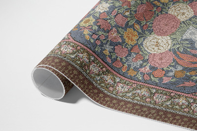 Dywan winylowy Bukiet kwiatów vintage imitacja tkaniny
