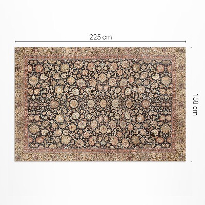 Dywan winylowy Kwiaty piwonii w stary stylu vintage