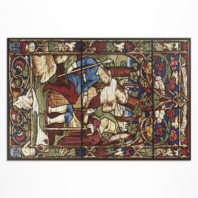 Dywan winylowy Sir Digby Wyatt imitacja witrażu gotyk