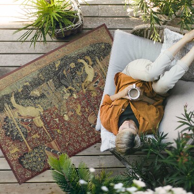 Dywan winylowy Średniowieczna imitacja tkaniny vintage