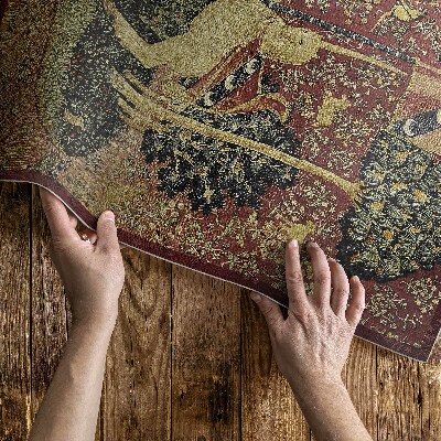 Dywan winylowy Średniowieczna imitacja tkaniny vintage