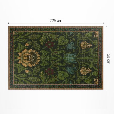 Dywan winylowy Kwiatowe motywy William Morris