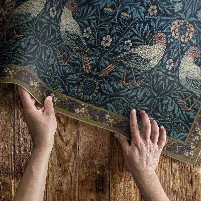Dywan winylowy Ptak na polu William Morris