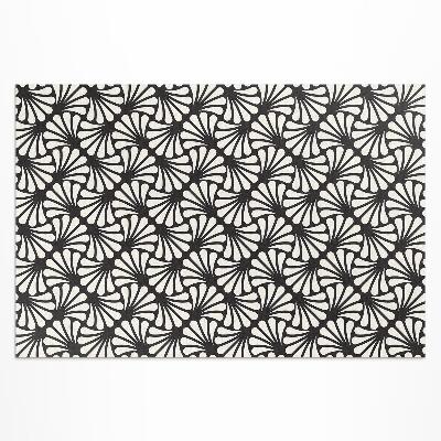 Dywan winylowy Geometria liście miłorzębu art deco glamour