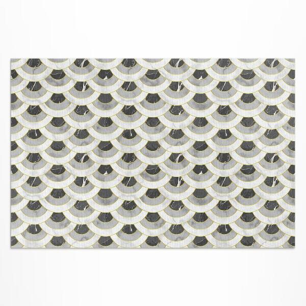 Dywan winylowy Kamienne łuski marmurowy wzór regularny