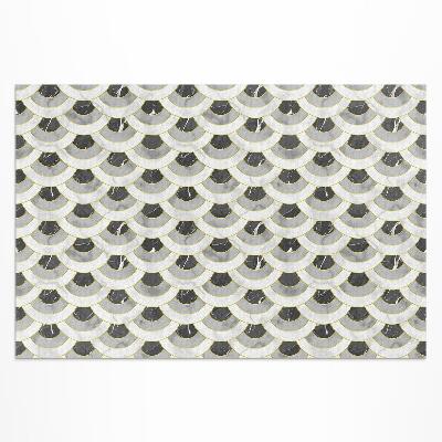 Dywan winylowy Kamienne łuski marmurowy wzór regularny