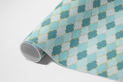 Dywan winylowy Błękitna mozaika ozdobne kafelki