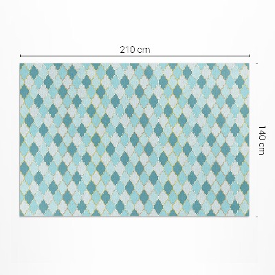 Dywan winylowy Błękitna mozaika ozdobne kafelki