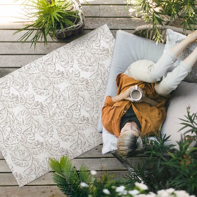 Dywan winylowy Minimalistyczne liście boho monstera