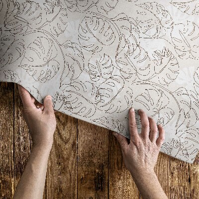 Dywan winylowy Minimalistyczne liście boho monstera