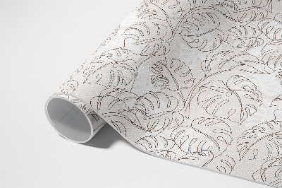 Dywan winylowy Minimalistyczne liście boho monstera