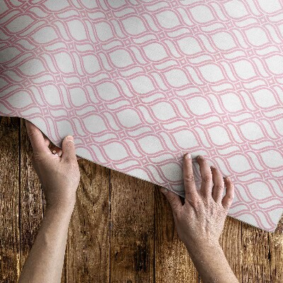 Dywan winylowy Pudrowo Różowa plecionka drobna mozaika