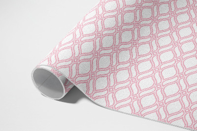 Dywan winylowy Pudrowo Różowa plecionka drobna mozaika