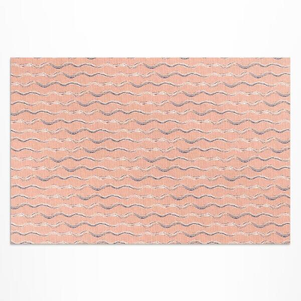 Dywan winylowy Boho fale w pastelowych barwach