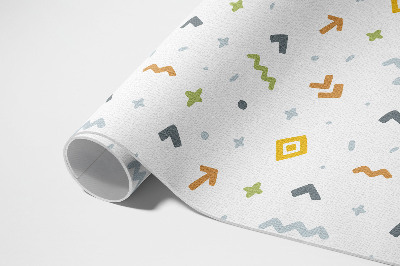 Dywan winylowy Pastelowe ikony i kształty styl boho