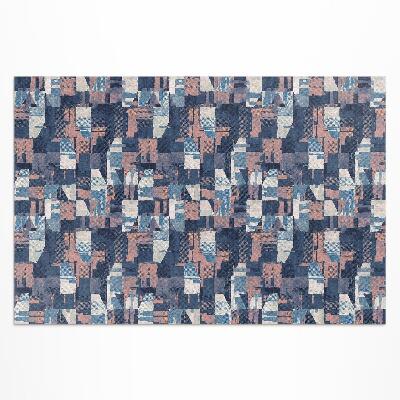 Dywan winylowy Abstrakcyjna mozaika w stylu vintage retro