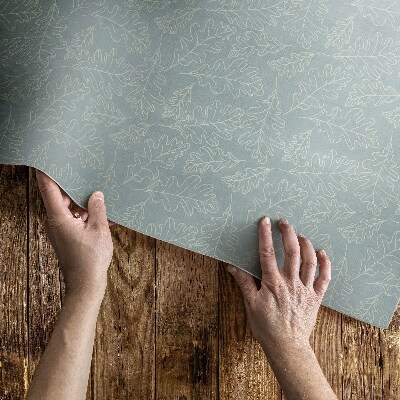 Dywan winylowy Subtelne liście orzechowca styl boho