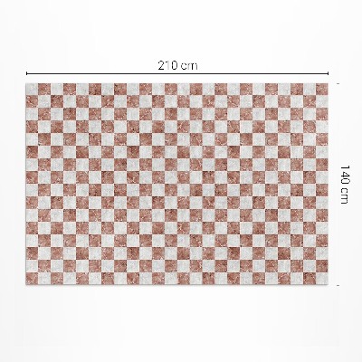 Dywan winylowy Marmurowa szachownica kamienna mozaika