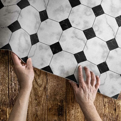 Dywan winylowy Modne marmurowe wzornictwo kafelki