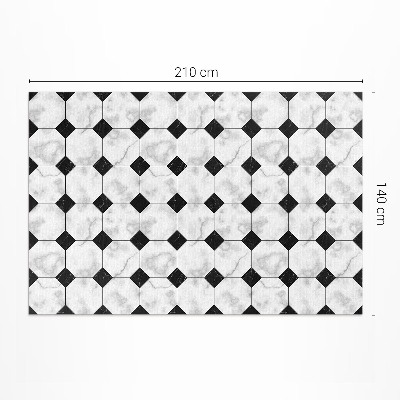 Dywan winylowy Modne marmurowe wzornictwo kafelki