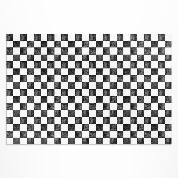 Dywan winylowy Kamienna szachownica monochromatyczna
