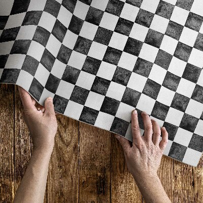 Dywan winylowy Kamienna szachownica monochromatyczna