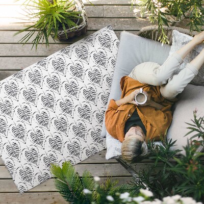 Dywan winylowy Boho liście wzór regularny