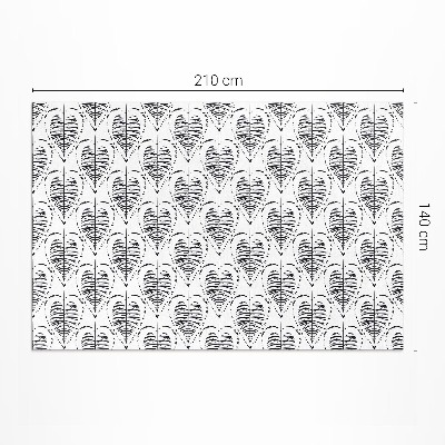 Dywan winylowy Boho liście wzór regularny