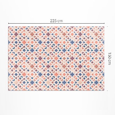 Dywan winylowy Pastelowe gwiazdy i strzałki wzór vintage