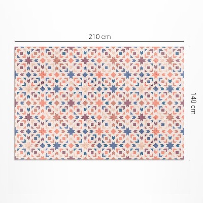 Dywan winylowy Pastelowe gwiazdy i strzałki wzór vintage