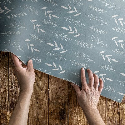 Dywan winylowy Minimalistyczna ilustracja gałązki i listki