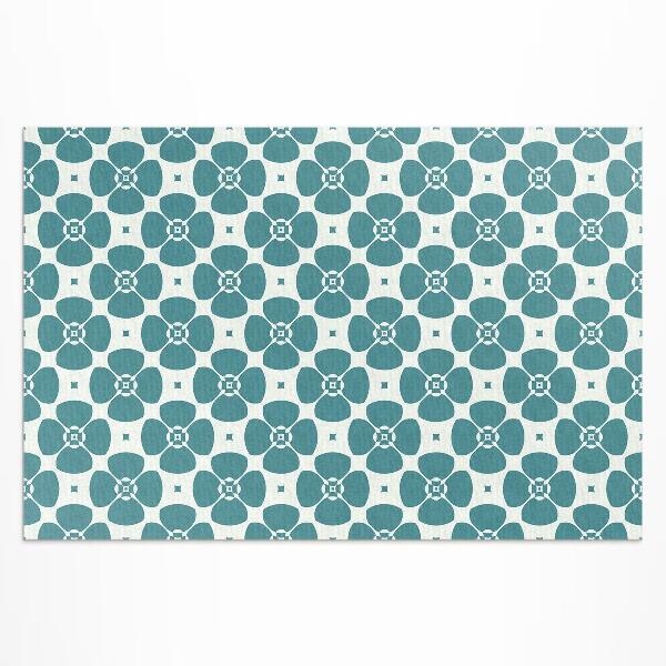 Dywan winylowy Kwiatowy wzór kafelek