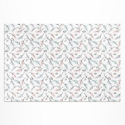 Dywan winylowy Pastelowe subtelne rośliny w stylu boho