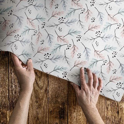 Dywan winylowy Pastelowe subtelne rośliny w stylu boho