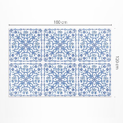 Dywan winylowy Dekoracyjne kafelki roślinne ornament