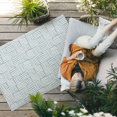 Dywan winylowy Boho plecionka wzór minimalistyczny