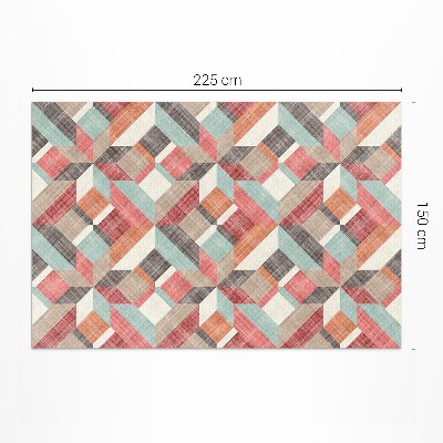 Dywan winylowy Wytarty wzór geometryczny