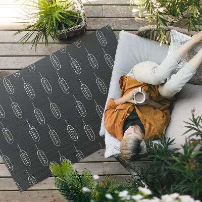 Dywan winylowy Minimalistyczne liście boho