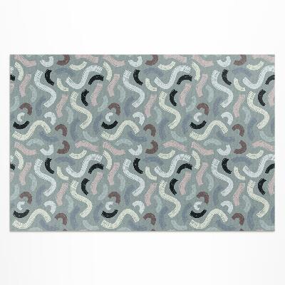 Dywan winylowy Abstrakcyjne retro linie