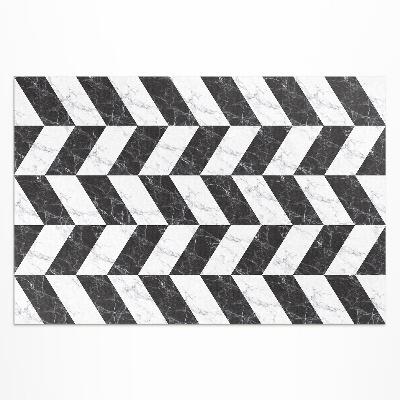 Dywan winylowy Monochromatyczna kamienna jodełka marmur