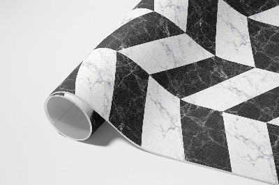 Dywan winylowy Monochromatyczna kamienna jodełka marmur