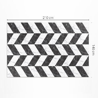 Dywan winylowy Monochromatyczna kamienna jodełka marmur