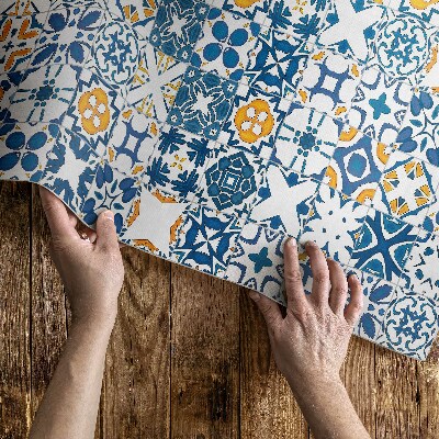 Dywan winylowy Wzorzyste kafelki kolorowa mozaika