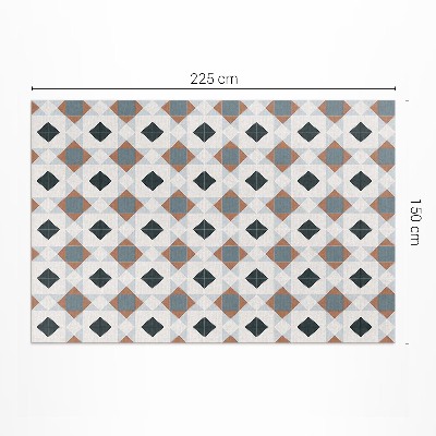 Dywan winylowy Geometryczna mozaika piękne płytki