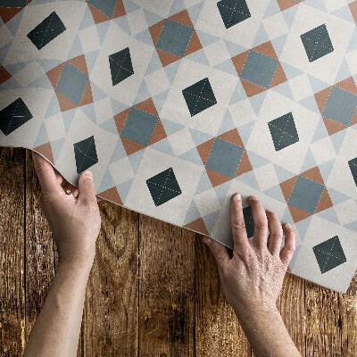 Dywan winylowy Geometryczna mozaika piękne płytki