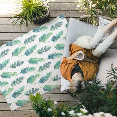 Dywan winylowy Boho pióra w delikatnym stylu