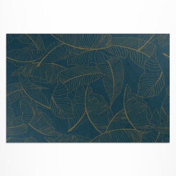 Dywan winylowy Linearne liście modny wzór