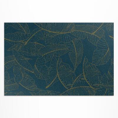 Dywan winylowy Linearne liście modny wzór