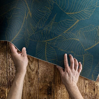 Dywan winylowy Linearne liście modny wzór