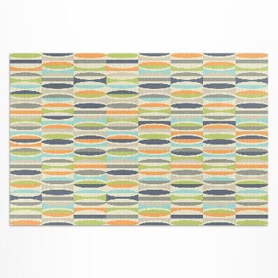 Dywan winylowy Abstrakcyjne elipsy w stylu retro